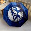 1 PC Automatic Folding Umbrella - FC Schalke 04 Custom Name Pattern, Portable & Foldable Design with 8 Ribs, Christmas Birthday Gifts