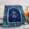 1Pc Muslim Print Flannel Blanket, High Quality Comfortable for All Seasons, Home Decor, Warmth and Comfort, Perfect for Christmas Gifts W127