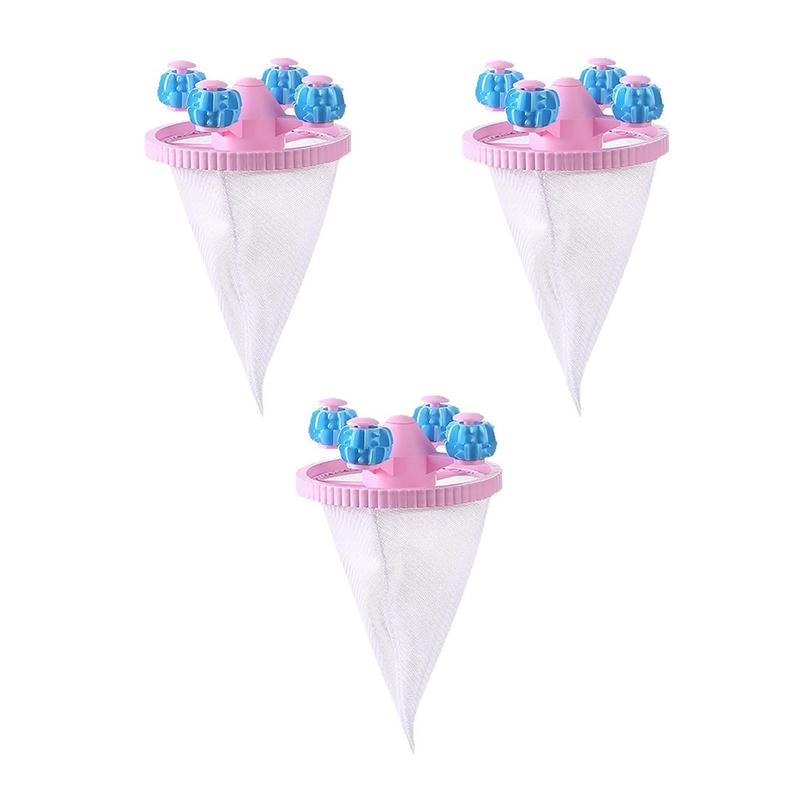 3Pcs Pet Hair Remover Washing Machine, Anti Lint Balls Washing Machine, Filter Bag Washing Machine Hair Remover, Hair Filter Bag