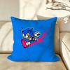 Character SSonic the HHedgehog Cushion Cover Pillow Case Antidustmite Pillowcase Silky Short Plush Sofa Cushion Cover Hot