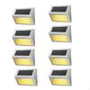 8/12Pcs Solar Powered Deck Lights Outdoor LED for