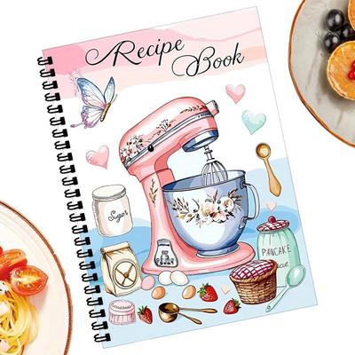 Blank Recipe Book,100 Sheets Family Recipe Book | Empty Cookbook Handwritten Cooking Planner for Recording Baking Daily Journaling