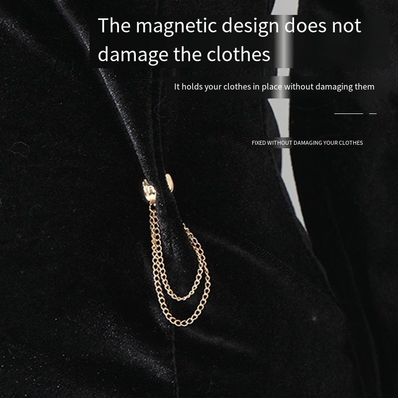 1PC Trouser Foot Fixed Magnetic Buckle Change Trouser Leg Change Cuff Length Change Short Artifact Removable Nail-free Seam-free Metal Leg Buckle