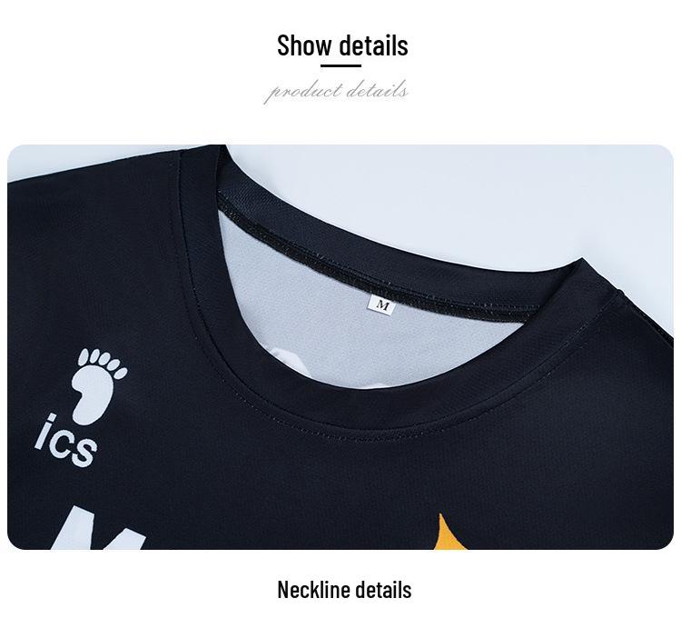 Haikyuu!! Bokuto & Hinata Black Wolves Volleyball Cosplay Summer Set