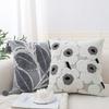 Gray Pillow Tufted Tassel Pillow Moroccan Sofa Cushion Ethnic Retro Style Model Room Decorative Cushion