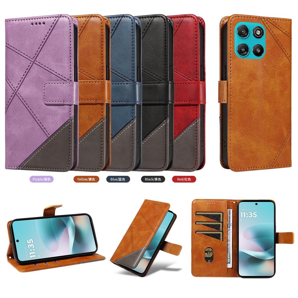 Magnetic Card Solt Wallet Flip Leather Phone Case For Motorola G56 G06 G86 G05 G75 G35 Edge 60 Pro 50 Fusion Stand Holder Cover
