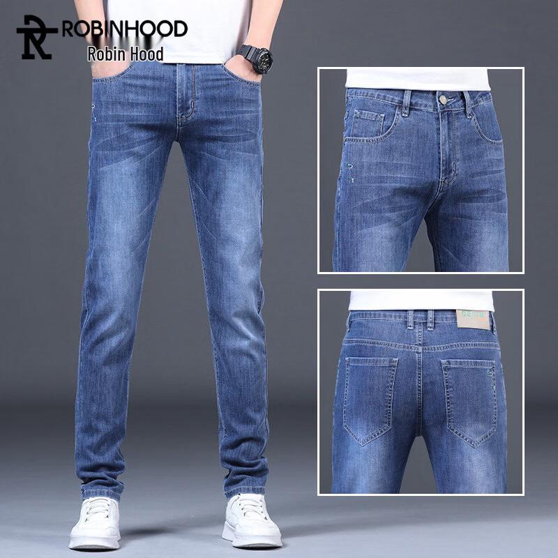 ROBINHOOD Men s Summer Slim-Fit Straight Leg Jeans 31
