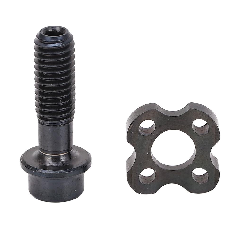 Bike Washer and Screw Set Ti Alloy Black Color Half Moon Design Front Derailleur Fixing Screw and