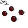 4 peças de Refletor de Placa de Licença Traseira Vermelho Refletivo para Baú de Motocicleta Para Motocross Segurança de Carro Refletores de Plástico Moto de Terra