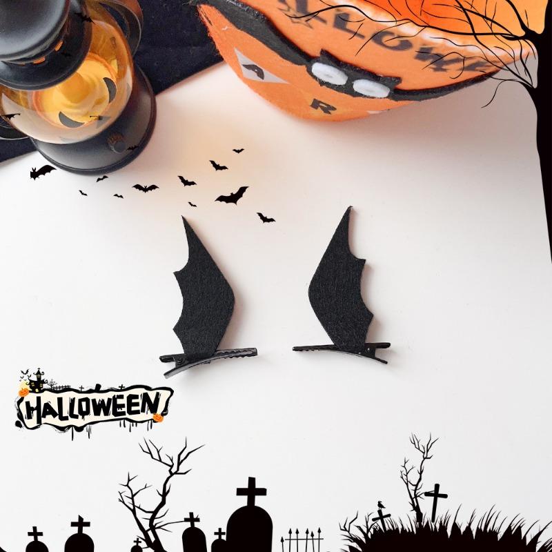 Halloween Funny Pumpkin Ghost Bat Side Clip Top Clip Festive Atmosphere Hair Accessory