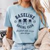 Baseline Social Club Baseball Shirt: Comfort Colors Tee