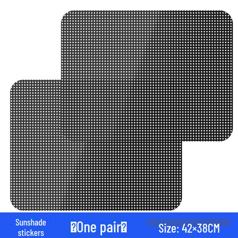 

Car Side Window Sunshade Curtain: Interior Sun Protection & Heat Insulation with Electrostatic Sticker Sunshade Stickers [Pair] чёрный