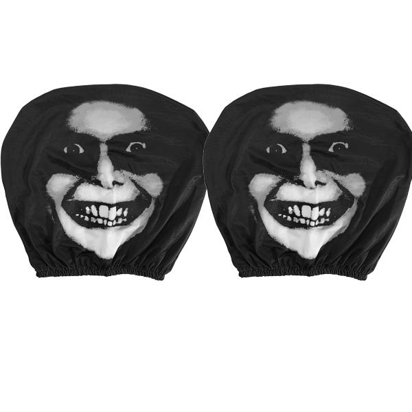 Car Headrest Covers Stretchy Funny Print Universal Elastic Seat Decor Novelty Gift for Car Interior Accessories Universal Covers