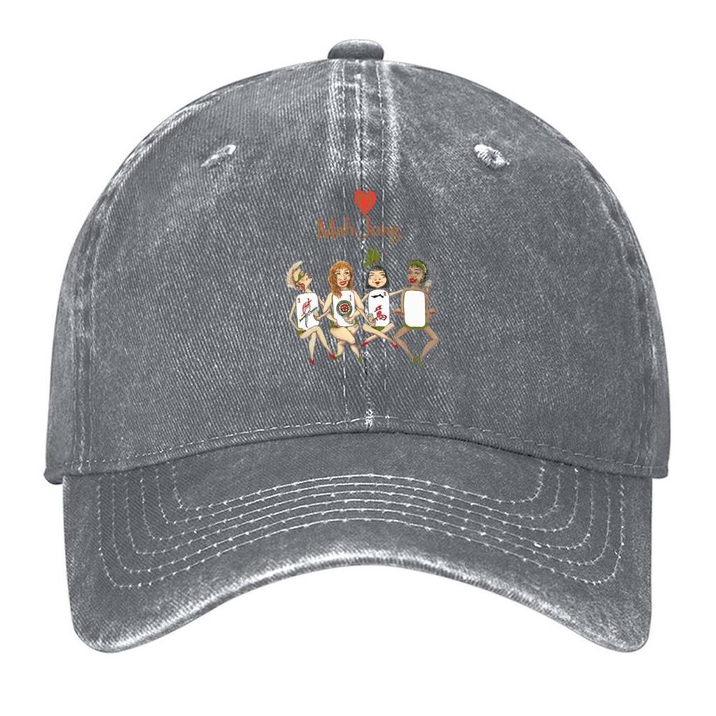 Mah Jong Cheeky ladies Baseball Cap cute Beach Outing custom Hat Sun Cap Hats Woman Men's