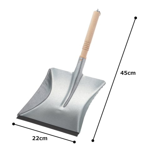 REDECKER Wood-Handled Dustpan (Galvanized)