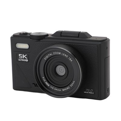 5K Digitalkamera 75MP HD 18x Digitalzoom Autofokus Retro spiegellose Kamera mit 3-Zoll-Bildschirm für Reisefotografie