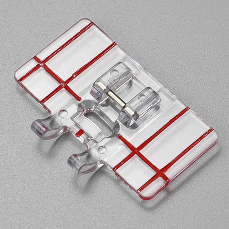 Plastic Clear Parallel Stitch Tool Foot Presser Border Guide Foot Domestic Sewing Machine Accessories