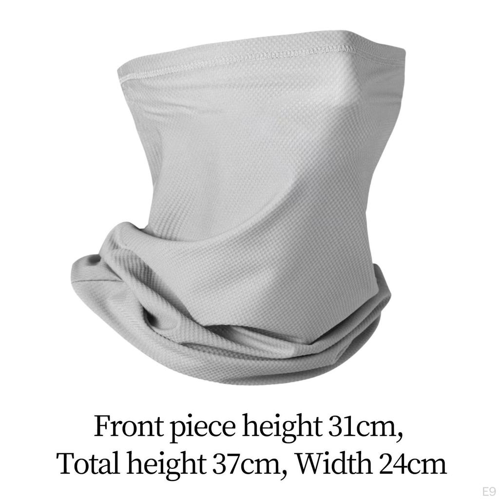 Bandana Scarf Face Cover Shield Breathable Polyester Fabric with Ear Loops Sun Dust Protection for