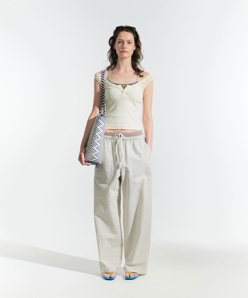GROVE Ika Sleeveless Top (Cream)