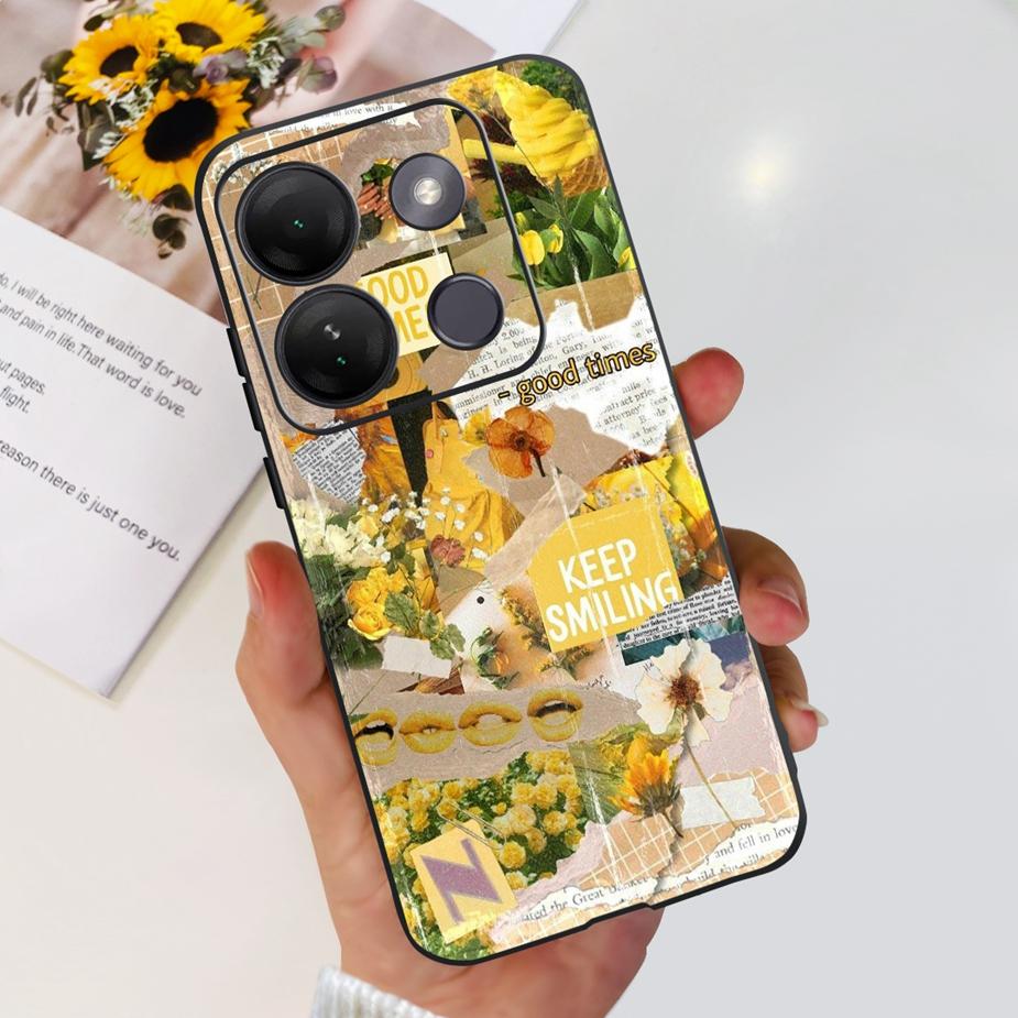 Für Infinix Smart 7 HD Hülle X6516 Luxuriös Beliebt Bemalte Abdeckung Weiche Silikon Handyhülle Für Infinix Smart 7 Plus Smart7 HD Schale