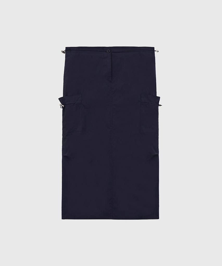 Kwinseulaebis Parasuit String Tasche Langer Schlitz Maxikleid