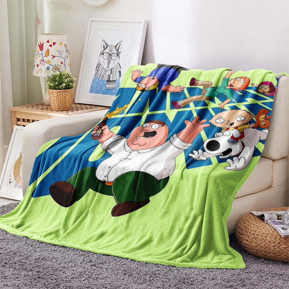 Family Guy2 Flannel Blanket, High quality Comfortable for All Seasons, Home Decor, Warmth and Comfort