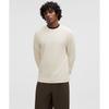 Textured Knit Crewneck Sweater Light Ivory