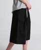 UMM City Boy Double-Pleated Bermuda Banding Pants Black