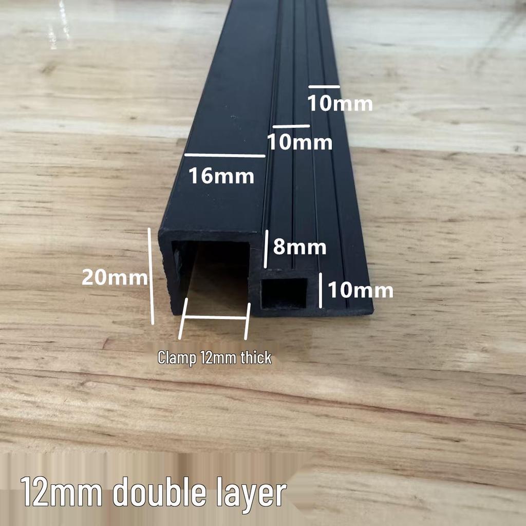 Double-Layer Fish Tank Slide Rail Anti-Jump Lid Track and Edge Banding