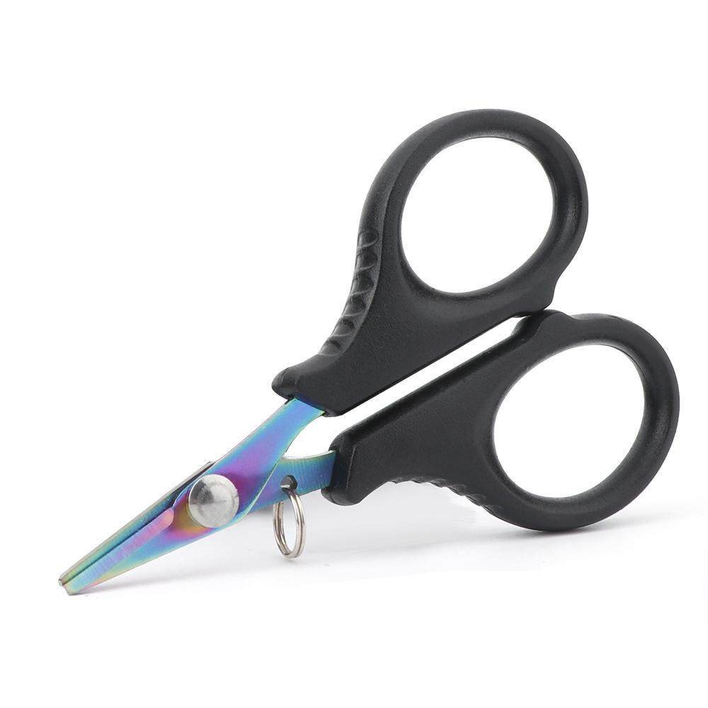 Stainless Steel Multifunctional Fishing Line & Lure Cutter, Small Serrated Scissors for Dyneema PE and Outdoor Use