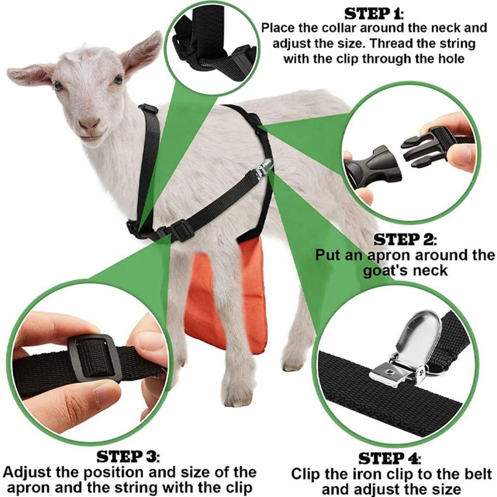 Adjustable Strap Goats Anti Breeding Apron Breathable Anti Mating Sheep Skirt  Goat Farming
