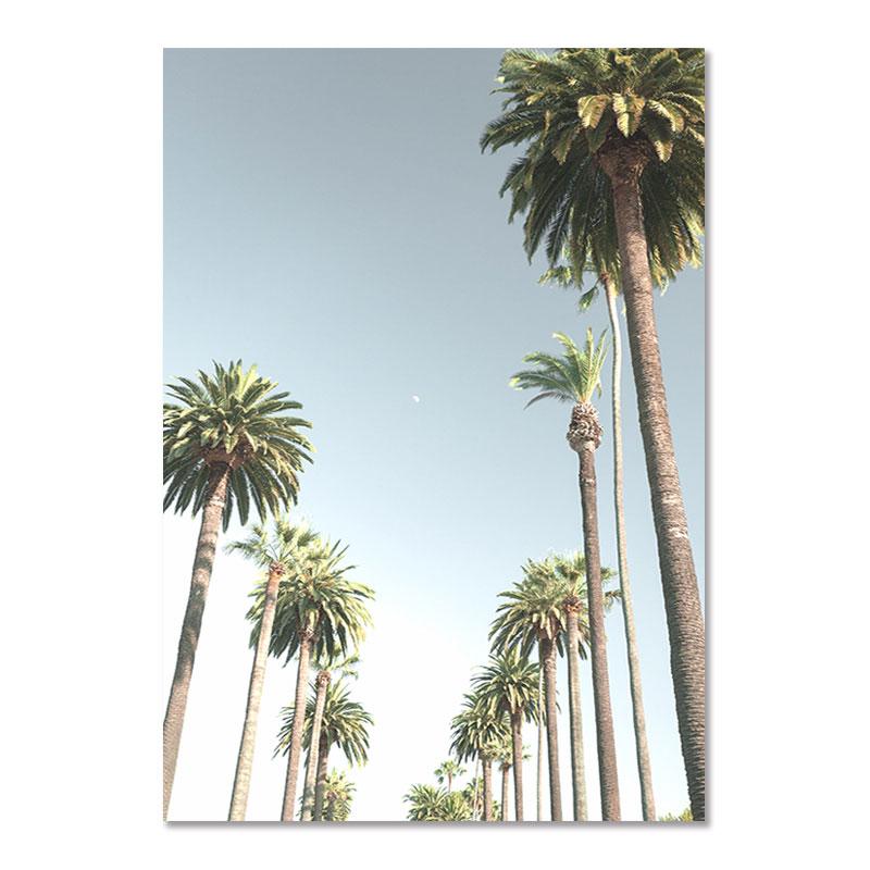 Sunny Beach Surfboard Decoration Posters Sea Turtle Ocean Landscape Canvas Painting Nordic Seaside Picture For Living Room Decor