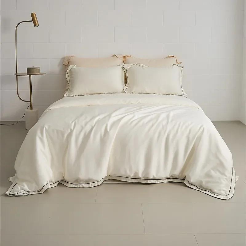 Svetanya Egyptian Cotton Sheets Pillowcase Duvet Cover Bedding Sets Twin Full Queen King Size Bed Linens Solid Color