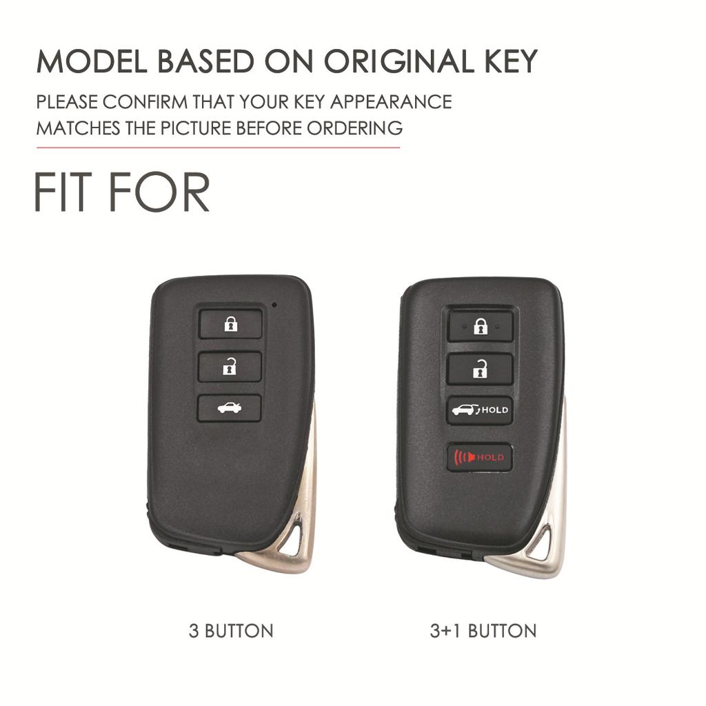 3/4 Buttons Leather Car Key Case Cover For Lexus Is Es Gs Rc Nx Rx Lx 200 250 350 Gx Ls Ux Gs 260 300 Nx200 Nx300 Rx350 Es300