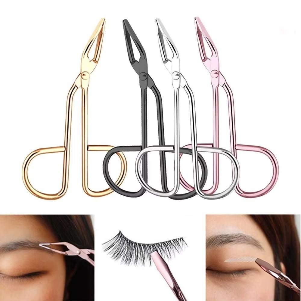 Stainless Steel Eyebrow Tweezer With Handles Hairgripping Hair Plucker Elbow Clip Mechanism Clip Shears Epilating Tool