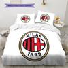 AC Milan Pattern Bedding Home Decoration Birthday Gift (1 * duvet cover + 2 * pillowcase, without core)