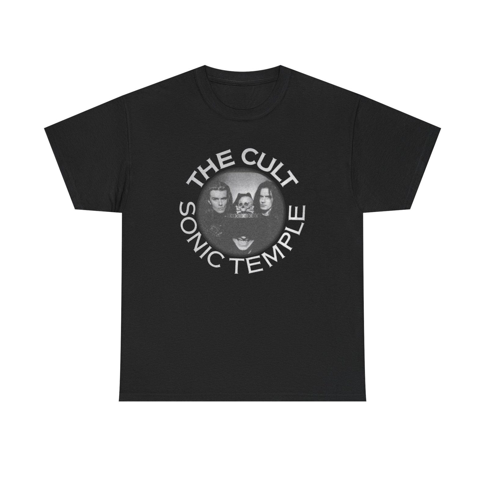 The Cult Sonic Temple Shirt Vintage Rock Tee Classic Hard Rock Band T shirt 80s Unisex Heavy Cotton Tee XL