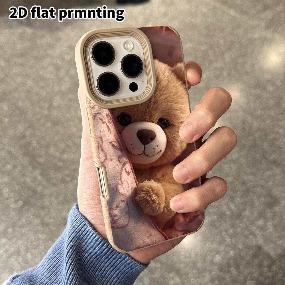 Phone Case: 2D Flat Lambskin Suitable for iPhone 18, 17, 16, 15, 14, 13 Pro Film Protective Case, Clean and Fresh, Christmas and Halloween Gift