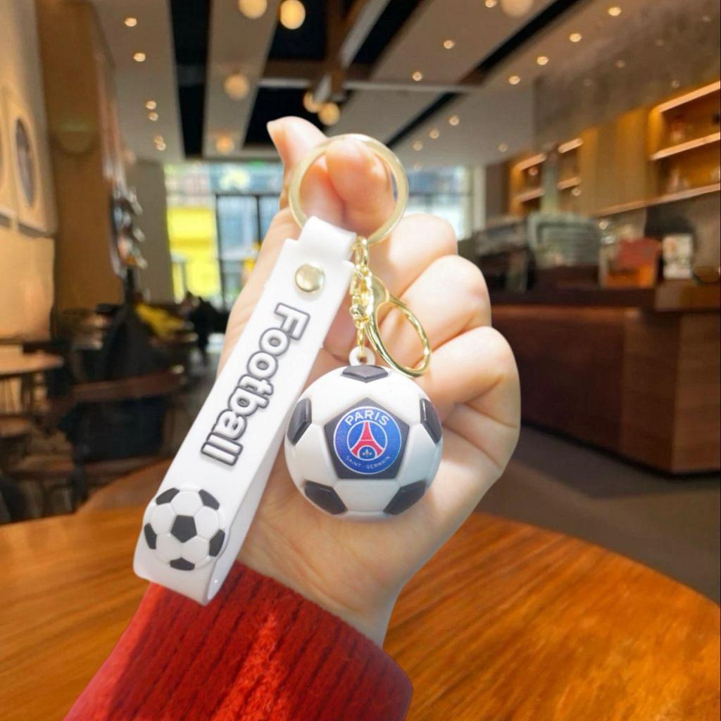 Portachiavi della Coppa del Mondo: Manchester United, Barcellona, Chelsea, Real Madrid, Ciondolo Souvenir Calcio Parigi.