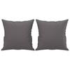 Vidaxl 3-Cz. Relaxation Set With Cushions, Grey, Eco-Leather