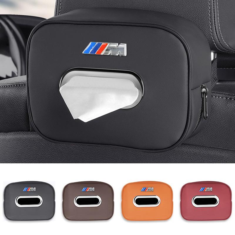 Hot 2025 Car Seatback Tissue Box Paper Storage Bag For BMW X1 X2 X3 X4 X5 X6 X7 G20 G30 6GT E46 E90 E60 F10 E39 F30 E36 F20 E87