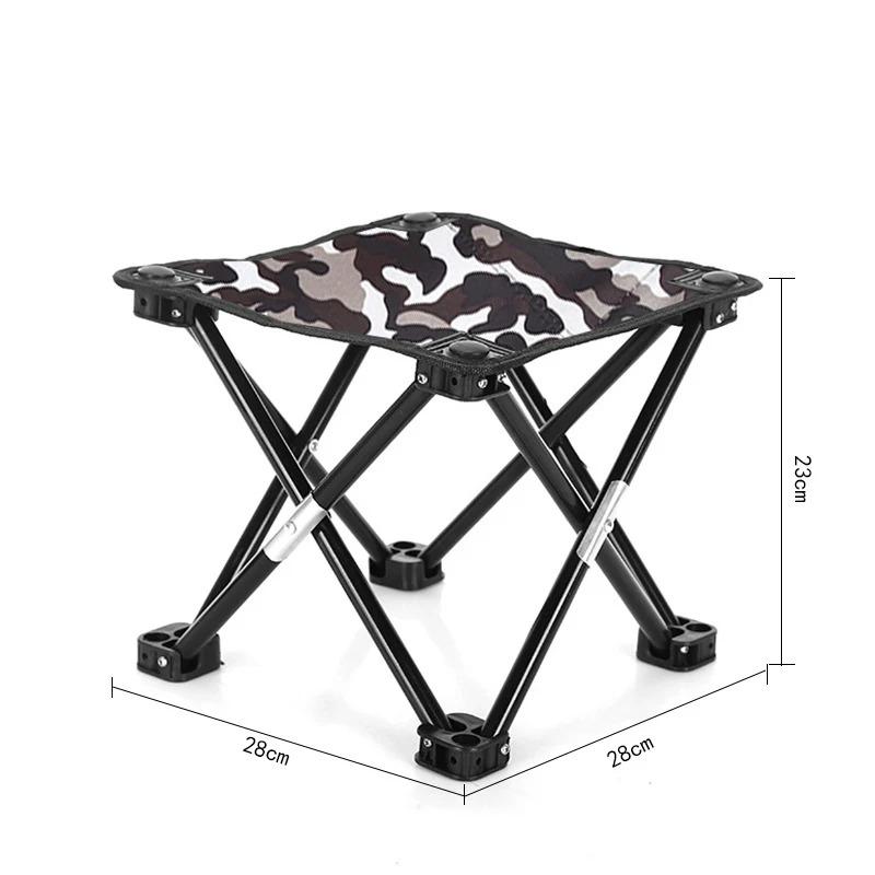 Outdoor Portable Metal Folding Chair Ultralight Fishing Picnic Stool Beach Chair Camping Gear Leisure Chairs.