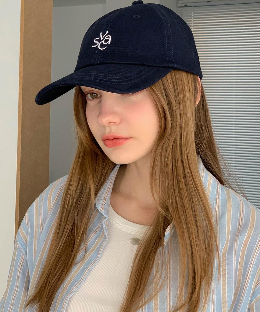Baseukala Vasc Logo Stitch Embroidered Ball Cap Navy
