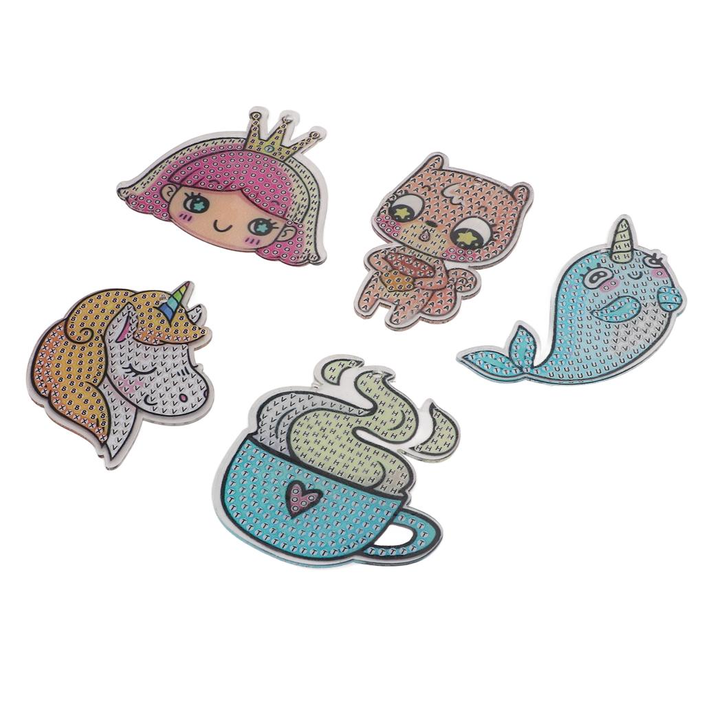 Diamond Painting Keychains 3D DIY Cartoon Animation Elf Pattern Diamond Painting Keychain Home Decoration Craft Pendant