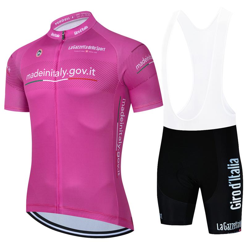 Haine de ciclism Set tricou de ciclism Vară Turul Italiei Bicicletă de șosea Mânecă scurtă Haine de ciclism Bărbați Set tricou Mtb Îmbrăcăminte sport