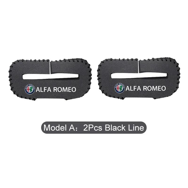 Car Stickers For Alfa Romeo Car Seat Belt Buckle Suede Wear Resistant Protector Cover For Alfa Romeo 4C 159 166 Spider Giulia Gi