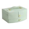 Jewelry Box Household Portable Jewelry Storage Box Large Capacity Necklace Children's Hair Accessories Flip Jewelry Storage Box Cross-border