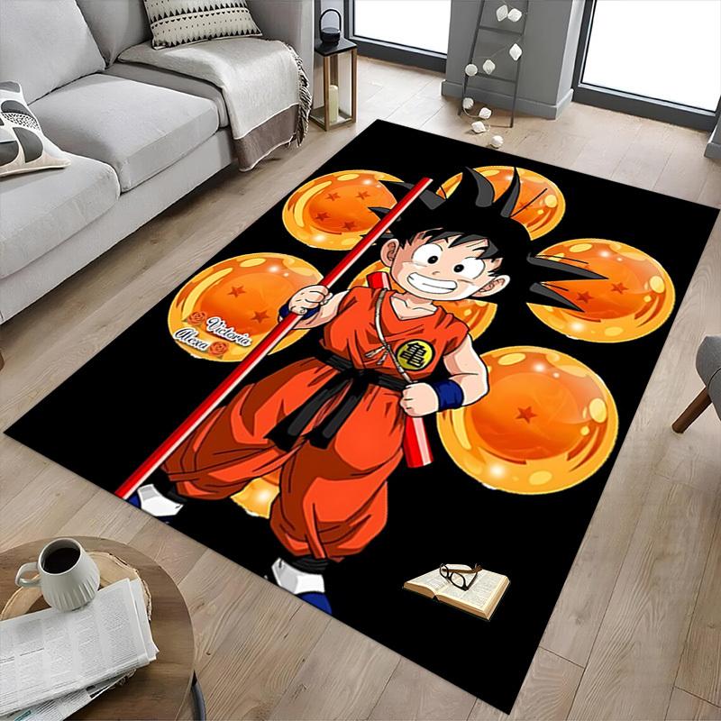 1pc Dragon Ball Z, Goku Carpet Anti Slip Polyester Floor Mat for office,Bedroom