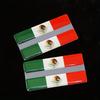 2pcs Creative 3D Epoxy Car Flag Side Emblem Stickers - Mexico Flag Car Decals, Scratch Cover Stickers, Modified Vehicle Emblems,