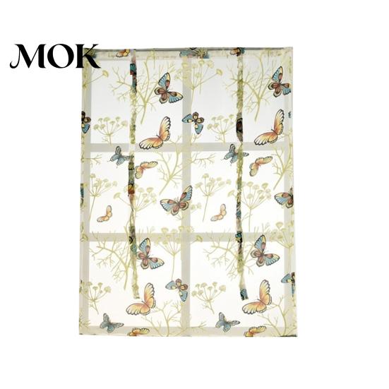 Room Curtain Roman Blind Flower Pattern Elegant Window for Home